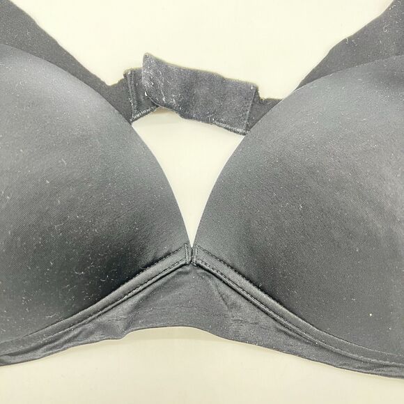 Ambrielle Black Back Smoothing Full Coverage Bra Perfect Under Form Fitting 36C - Picture 2 of 8